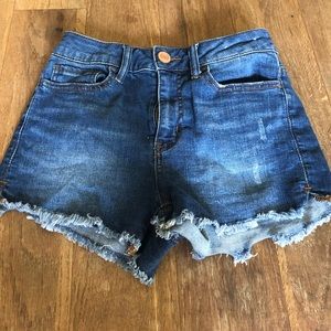 High rise jean shorts!